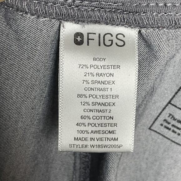 FIGS Zamora Jogger Scrub Pants S Graphite Gray Technical Collection Medical - Picture 7 of 8